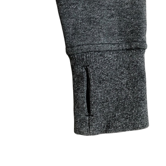 Lululemon Scuba Hoodie Light Cotton Fleece Size 2 Heathered Speckled Black Grey - Picture 10 of 16